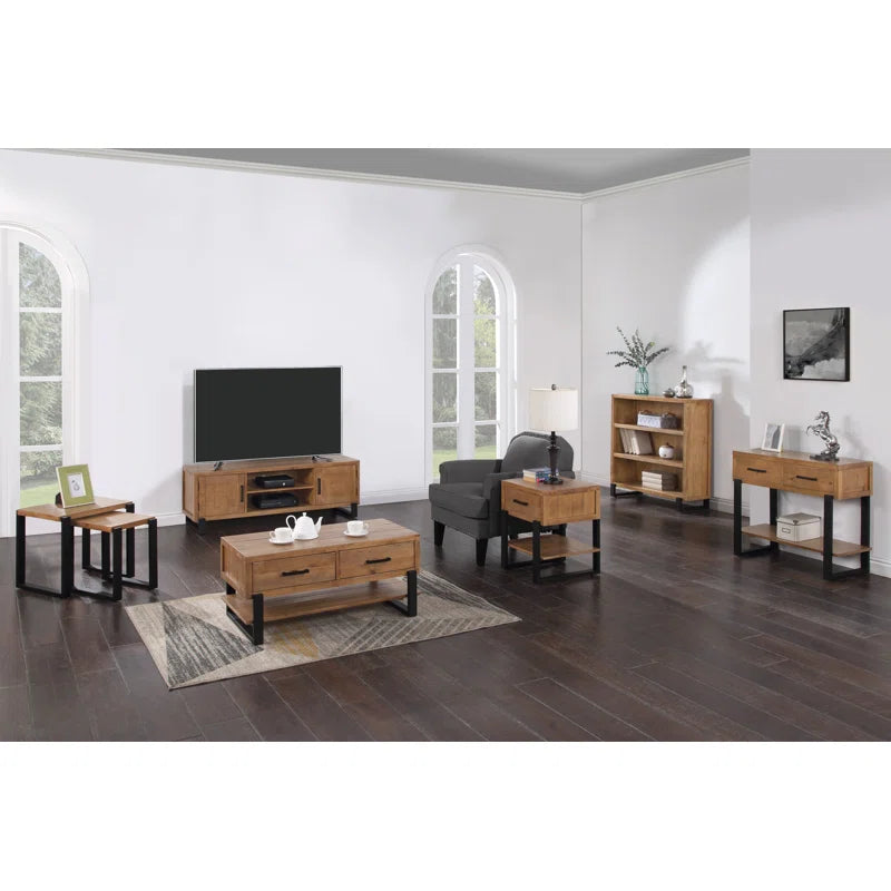 Ava  Beckles 100cm Wide 4 Drawer Pine Solid Wood Sideboard