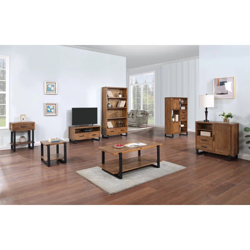 Ava  Beckles 100cm Wide 4 Drawer Pine Solid Wood Sideboard