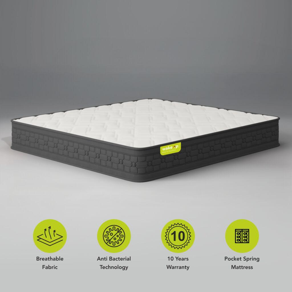 Queen Size Medium Firm Pocket Spring Mattress