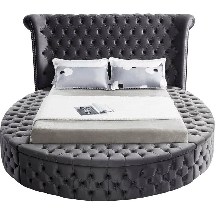 Dorgan Upholstered Wingback Bed