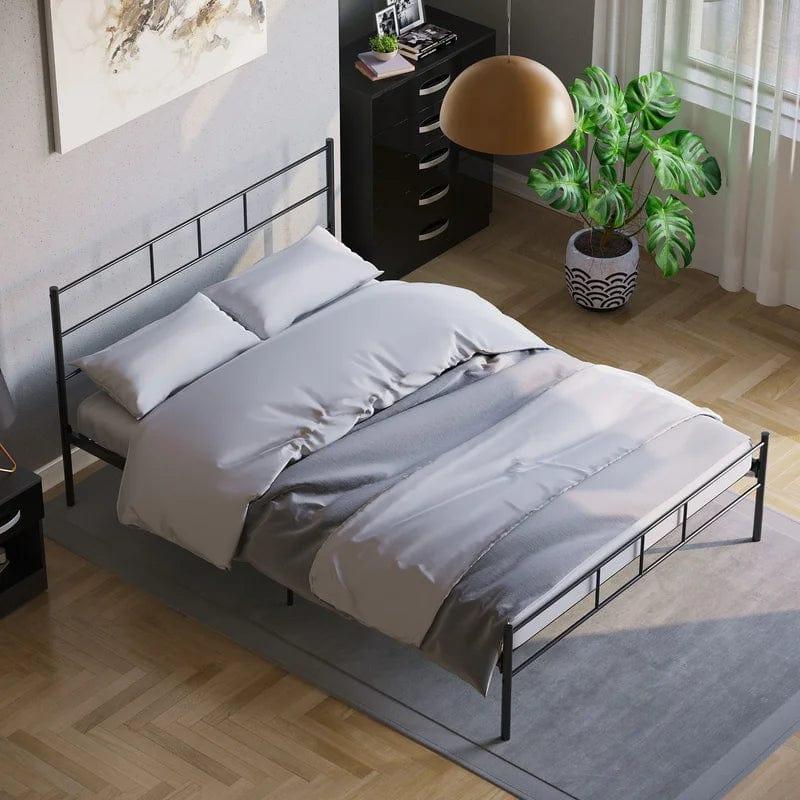 Dorset Metal Bed With Metal Slats & Centre Support Legs - Ouch Cart 