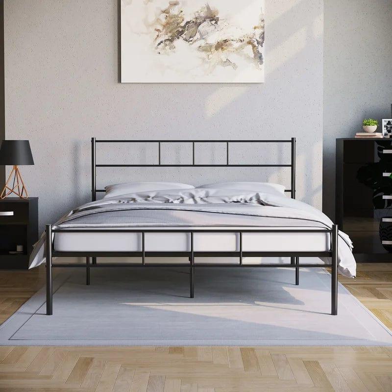 Dorset Metal Bed With Metal Slats & Centre Support Legs - Ouch Cart 