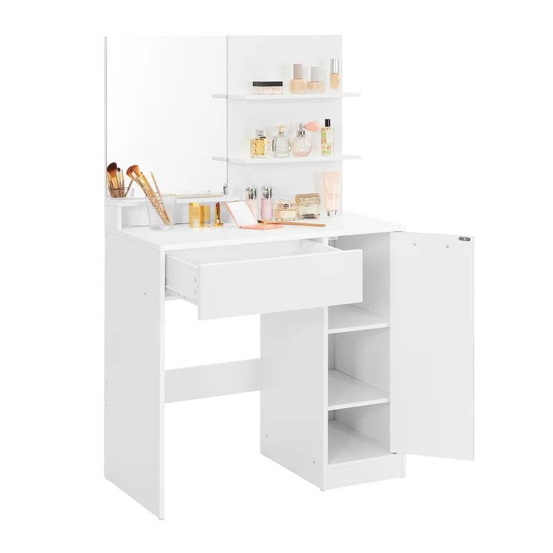 Clara Dressing Table with Mirror - Ouch Cart 