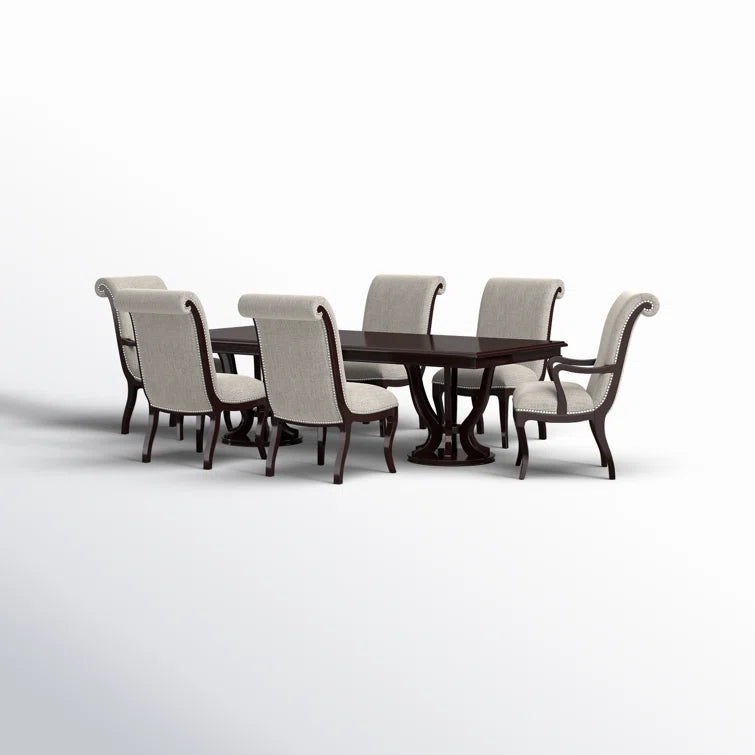 "8-Piece Dining Set: Elegant and Spacious for Memorable Gatherings"