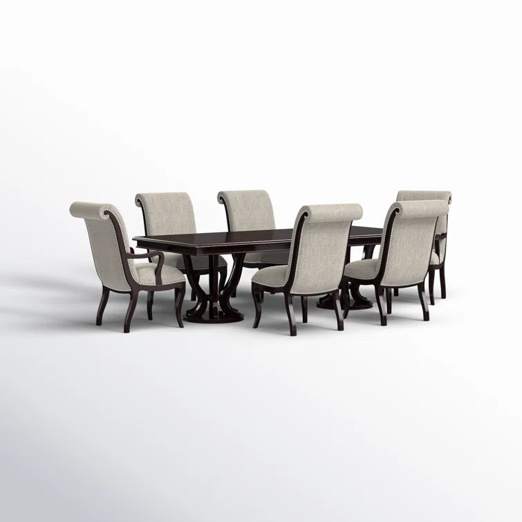 "8-Piece Dining Set: Elegant and Spacious for Memorable Gatherings"