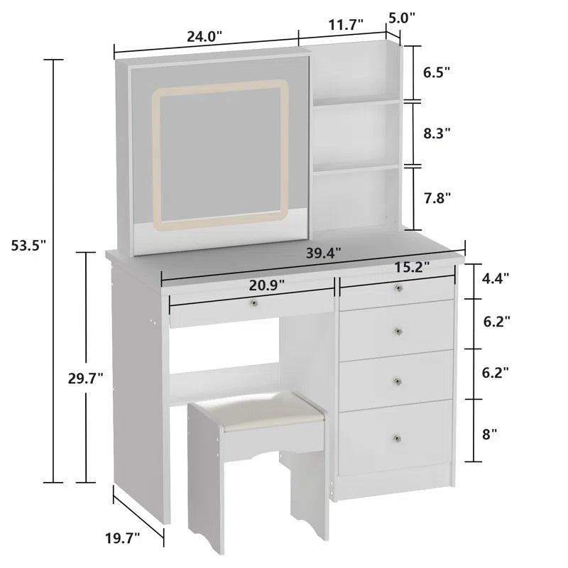 Julia Table with Mirror - Ouch Cart 