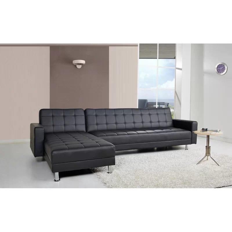 Duplantis Vegan Leather Corner Sofa - Ouch Cart 