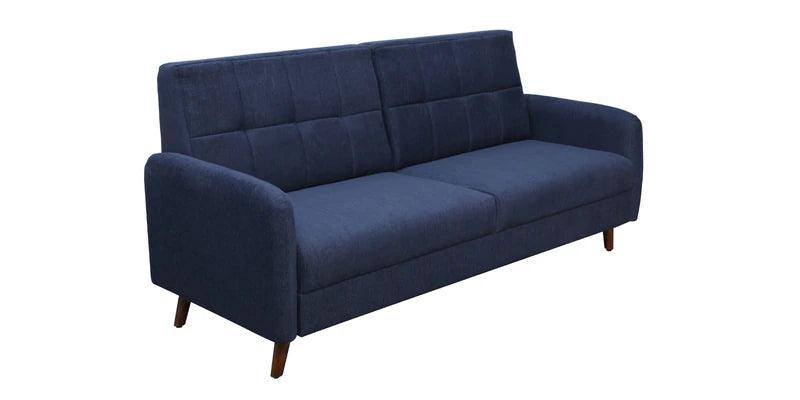 Fabric 3 Seater Sofa in Navy Blue Colour - Ouch Cart 