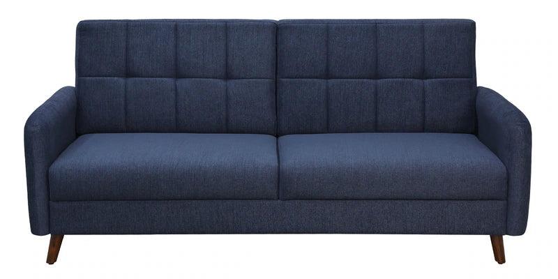 Fabric 3 Seater Sofa in Navy Blue Colour - Ouch Cart 