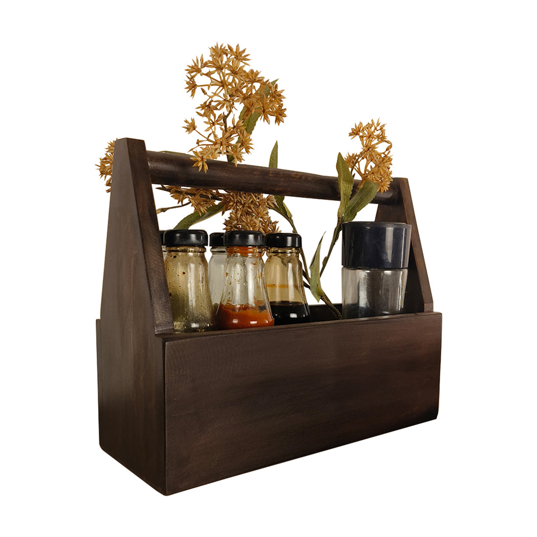 EMILY Wooden Bottle & Cutlery Holder