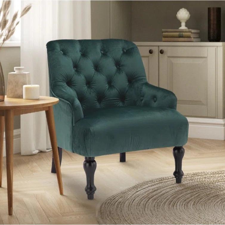 Edgeley Wide Tufted Armchair - Ouch Cart 