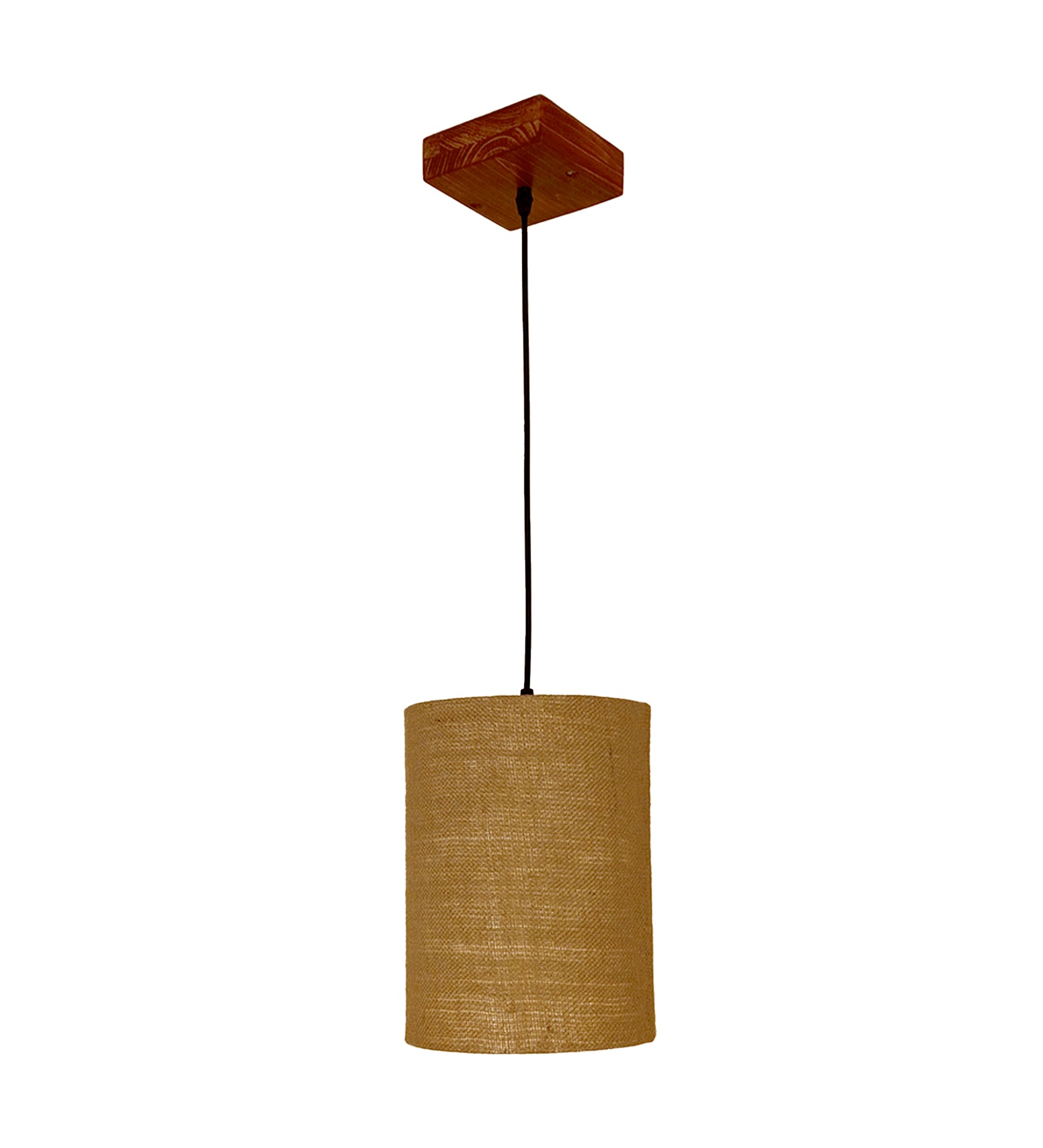 Elementary Brown Wooden Single Hanging Lamp (BULB NOT INCLUDED)