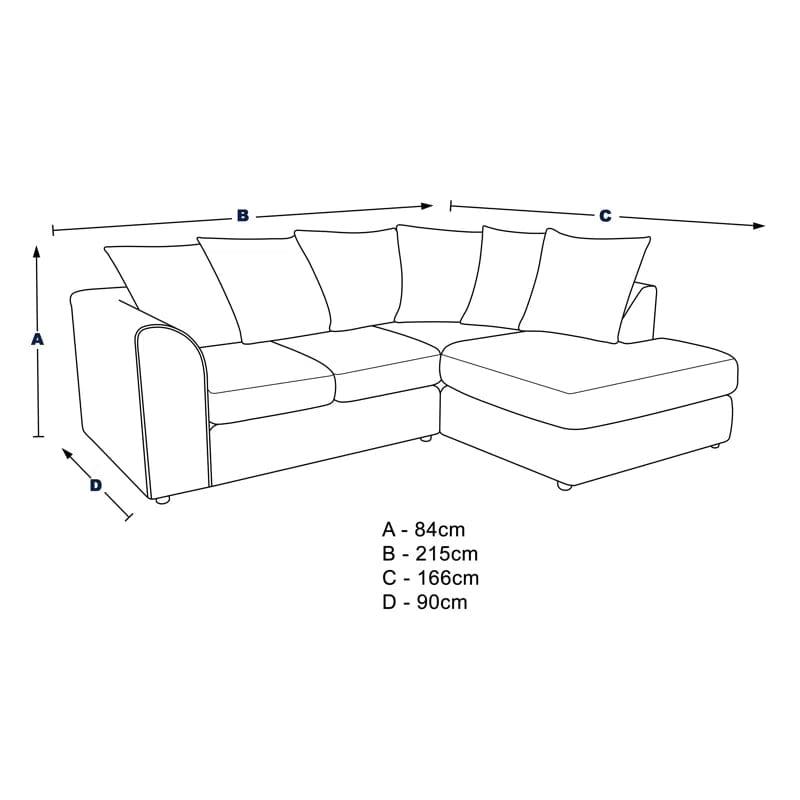 Ellaria 2 - Piece Upholstered Corner Sofa - Ouch Cart 