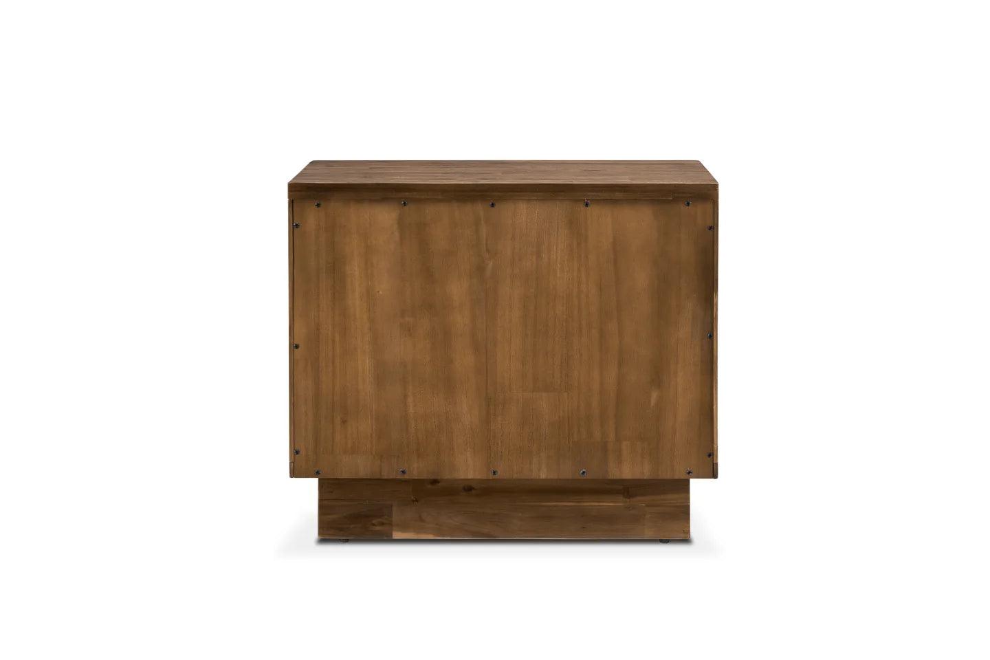 Solid Acacia and Engineered Emery Nightstand - Ouch Cart 