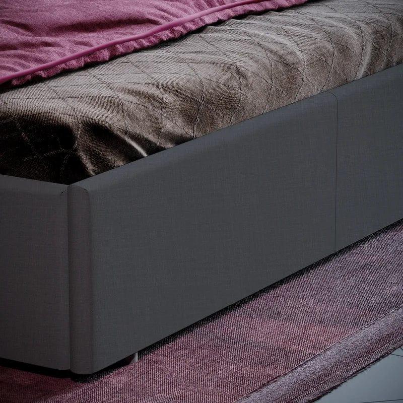 Enya Upholstered Ottoman Bed - Ouch Cart 