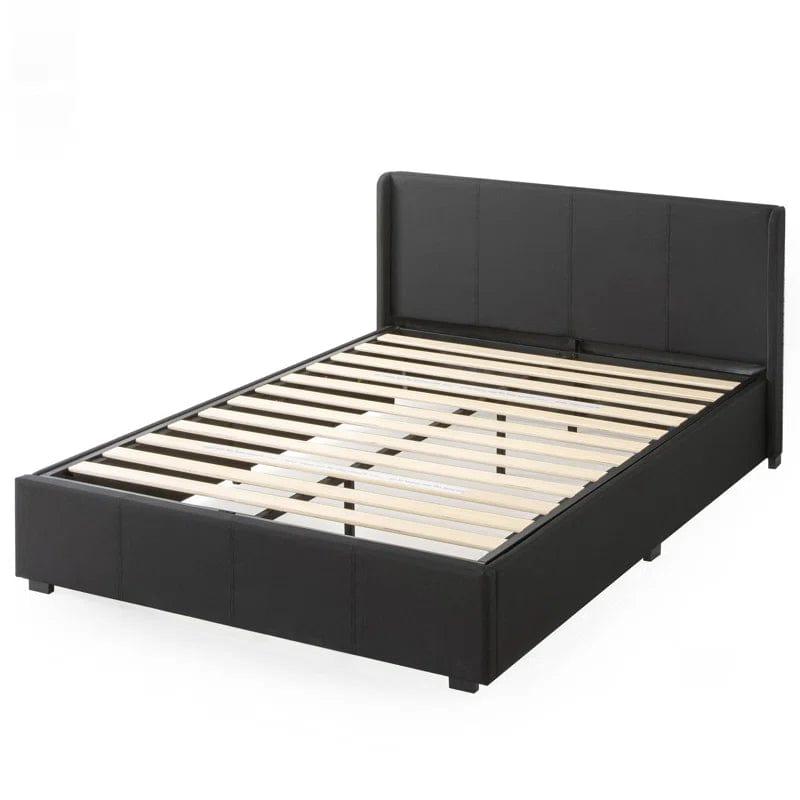 Estella Upholstered Ottoman Bed Frame with Headboard - Ouch Cart 