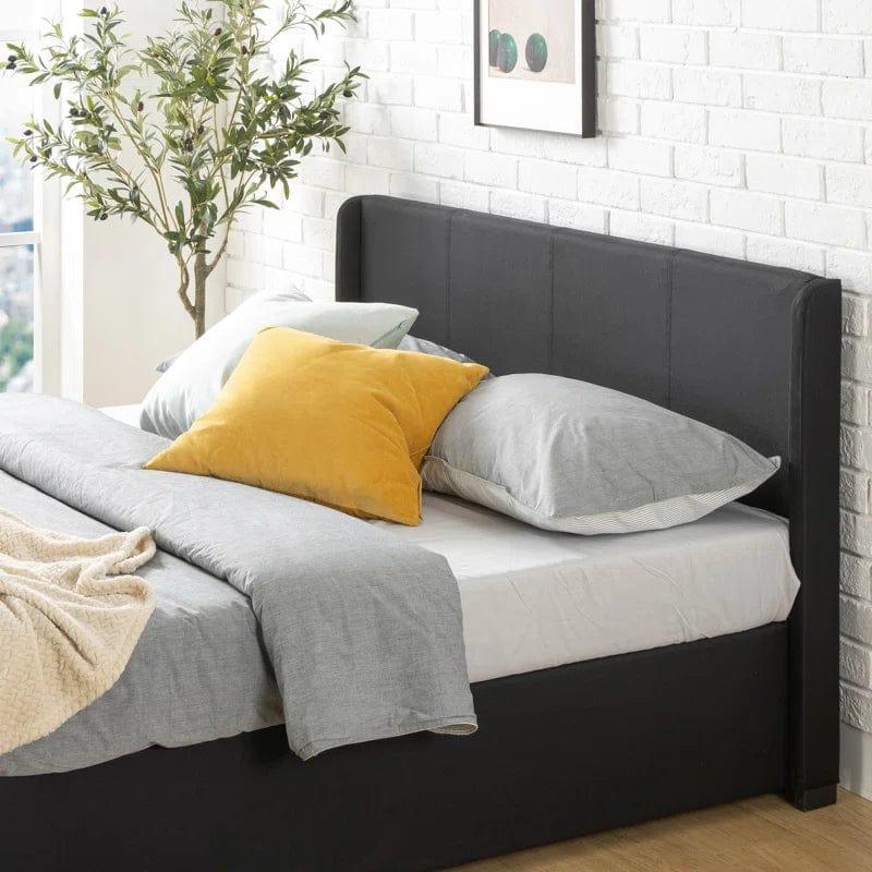 Estella Upholstered Ottoman Bed Frame with Headboard - Ouch Cart 