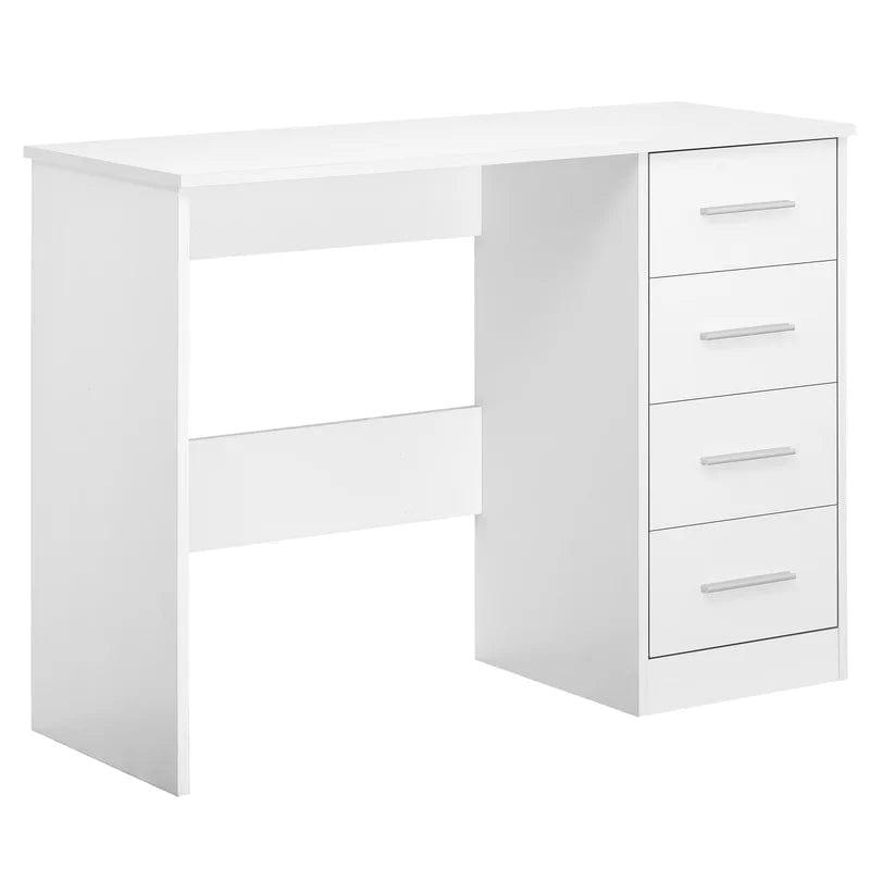 GAOMON Vanity Desk, Wood Makeup Dressing Table, Modern Bedroom Dressing Table with 4 Large Drawers for Kids Women Girls,White - Ouch Cart 