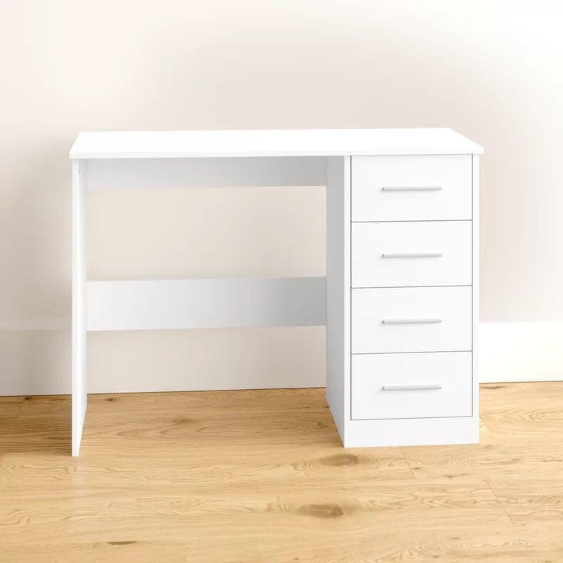 GAOMON Vanity Desk, Wood Makeup Dressing Table, Modern Bedroom Dressing Table with 4 Large Drawers for Kids Women Girls,White - Ouch Cart 