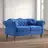 Luxury Velvet Sofa with Button-Tufted Back & Rolled Arms