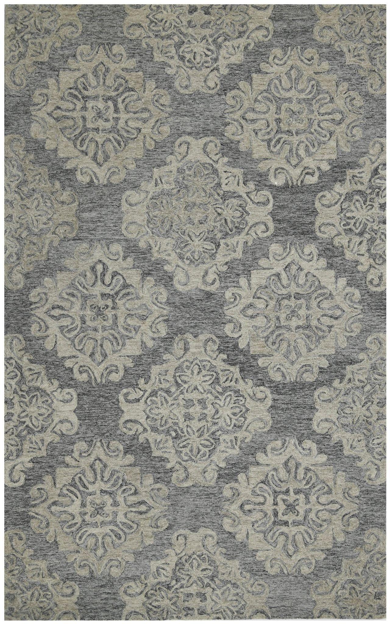 Jelly Bean Wool Boston 5x8 Feet Hand-Tufted Carpet - Rug - Ouch Cart 