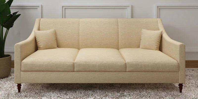 Fabric 3 Seater Sofa In Steel Grey Color - Ouch Cart 