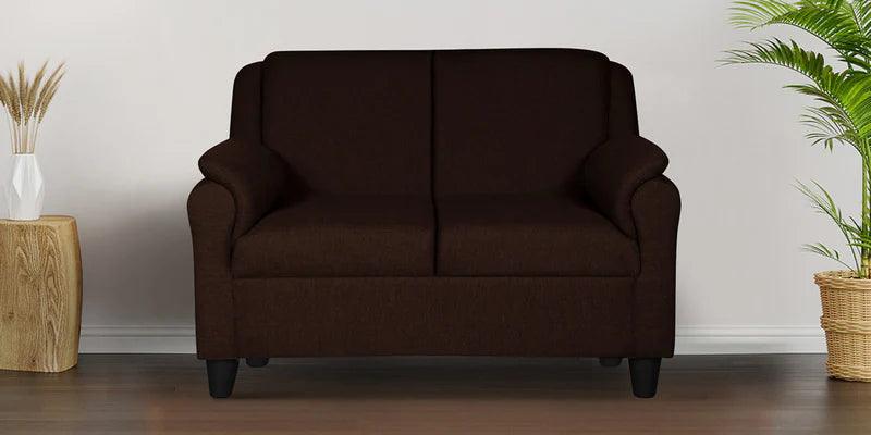 Fabric 2 Seater Sofa In Mahogany Colour - Ouch Cart 