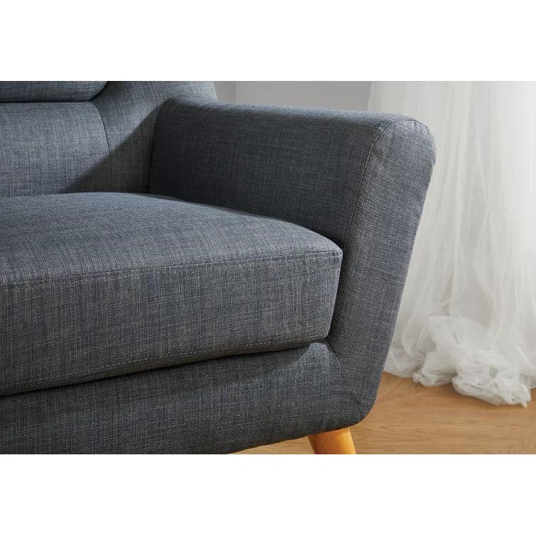 Farner Wide Tufted Velvet Armchair