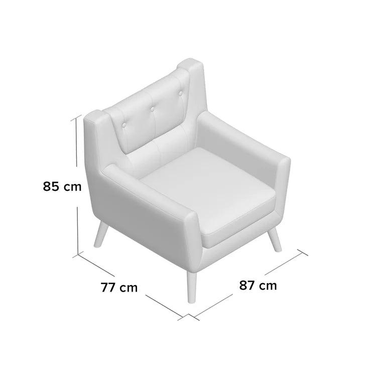 Farner Wide Tufted Velvet Armchair - Ouch Cart 