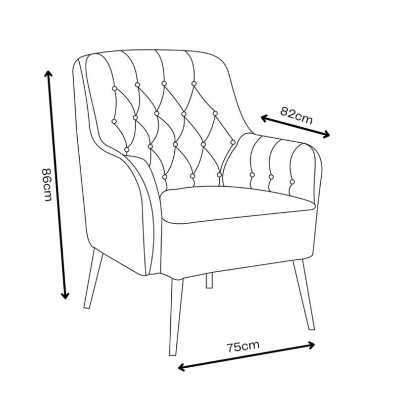 Farquhar Upholstered Armchair - Ouch Cart 