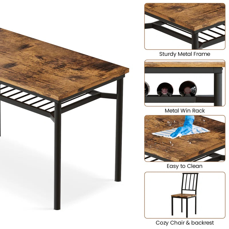 "5-Piece Dining Set: Stylish and Functional for Every Meal"