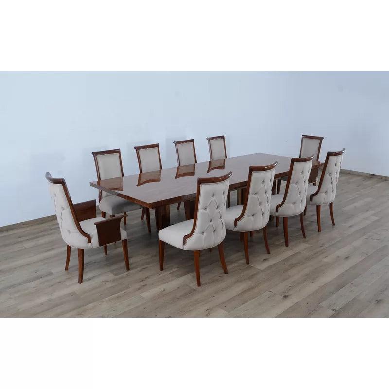 12 Seater Dining Set: Luxurious Rosewood Finish & Timeless Elegance