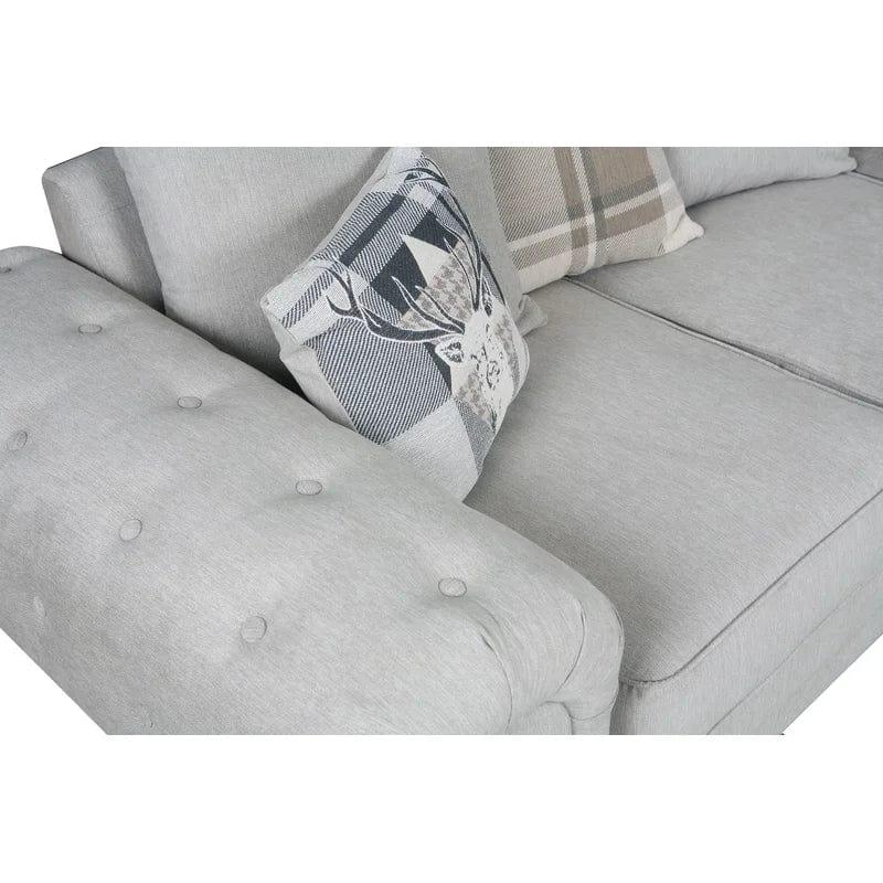 Franciscan 3 - Piece Upholstered Corner Sofa - Ouch Cart 