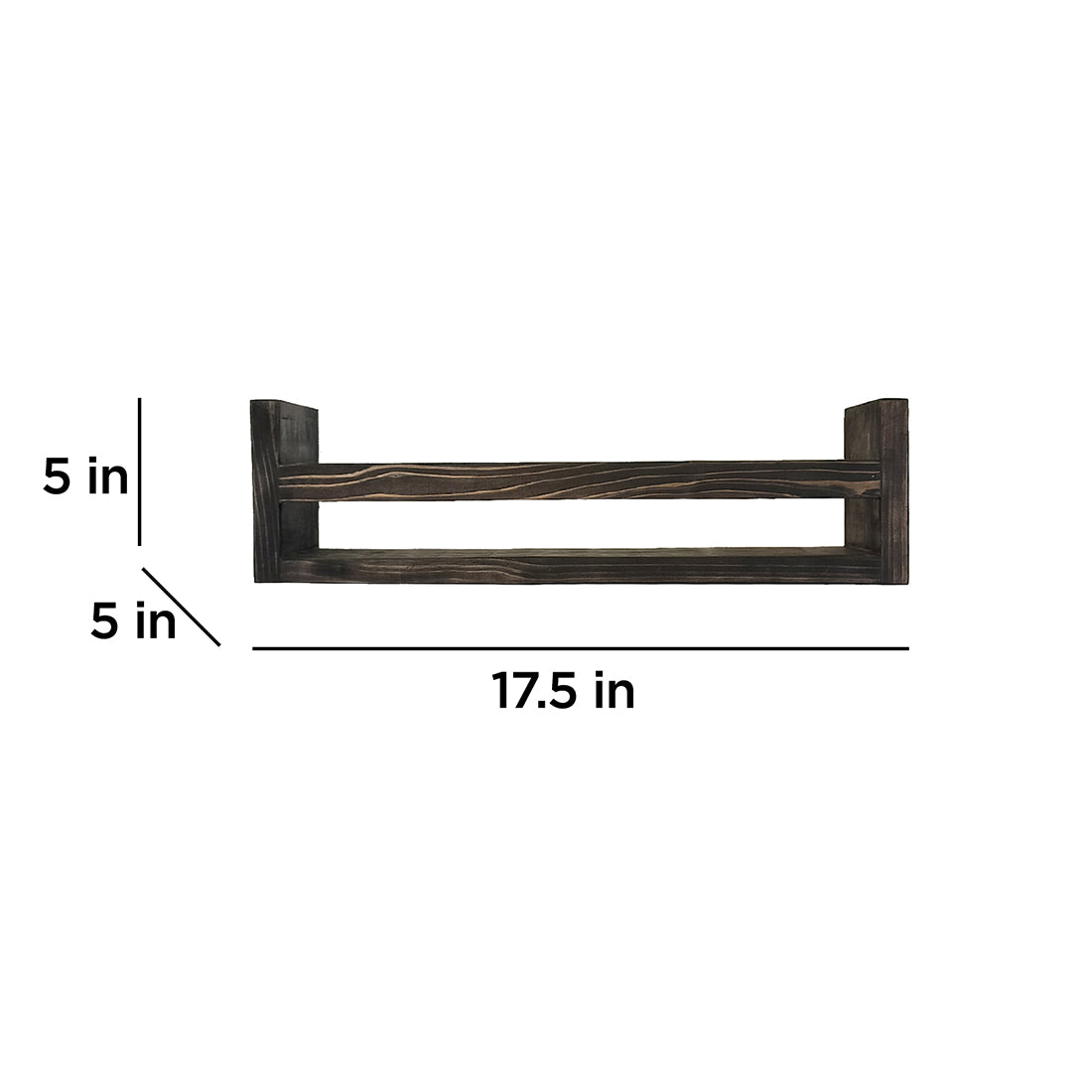 Fredrik Wooden Wall Shelf Organiser