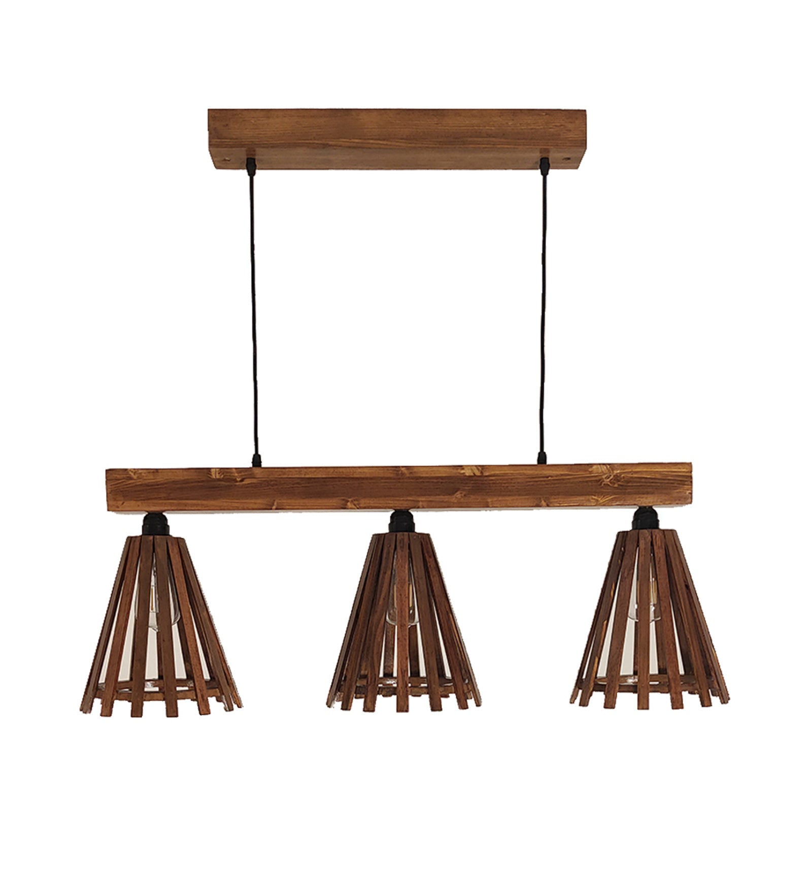 Funnel Brown 3 Series Hanging Lamp (BULB NOT INCLUDED)