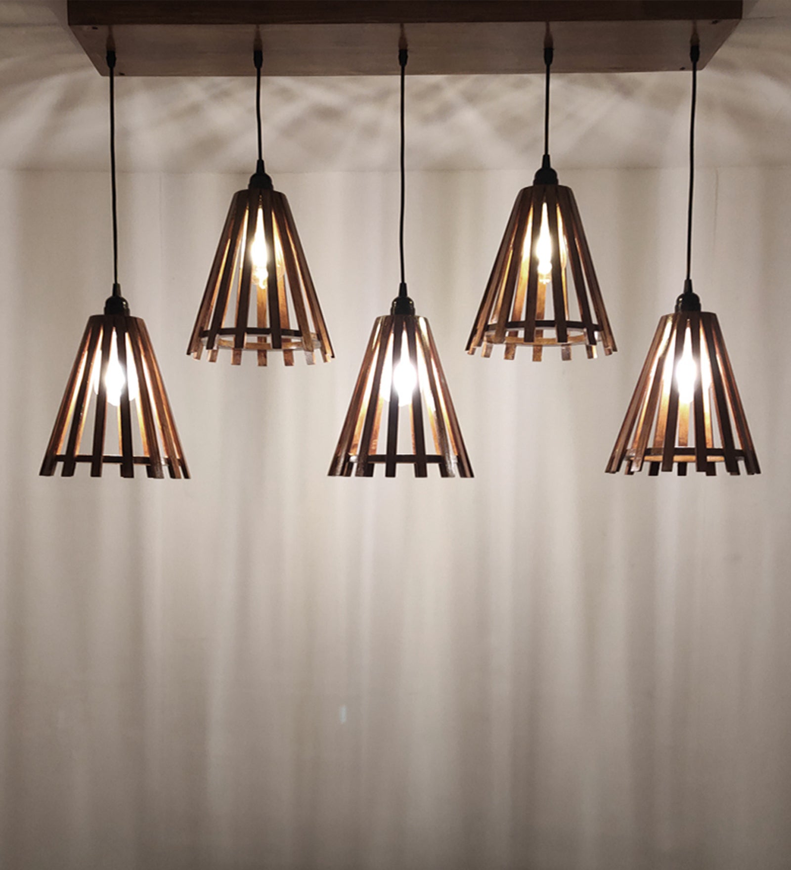 Funnel Brown 5 Series Hanging Lamp (BULB NOT INCLUDED)