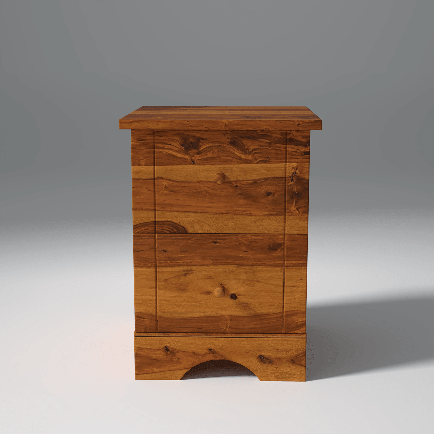 Glamour Mango Wood Dresser Table 2 drawers In Walnut