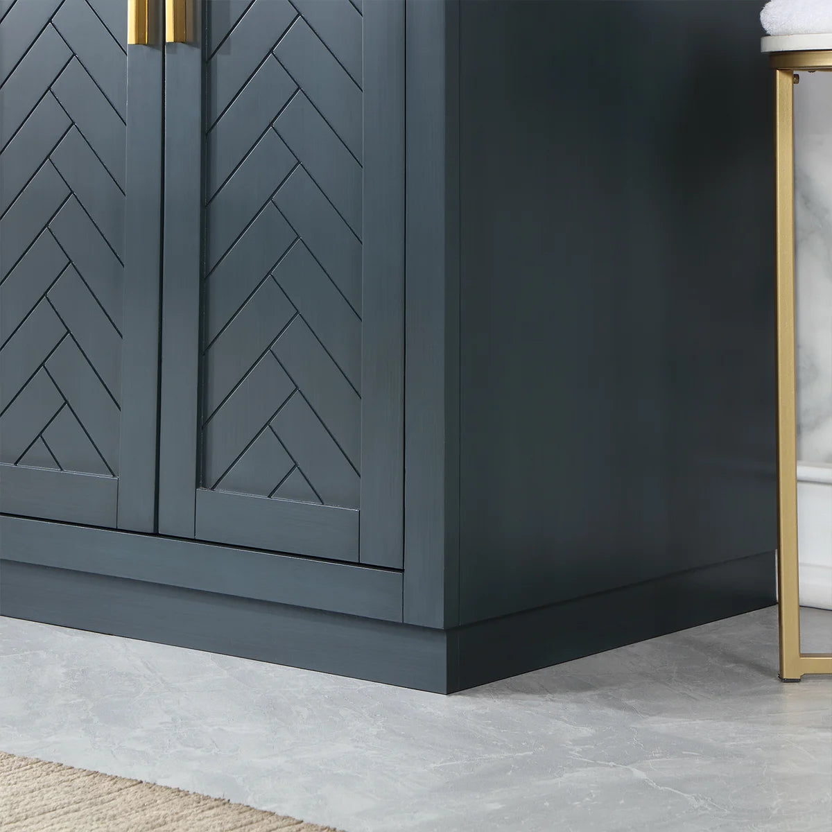 72 Inch Double Bathroom Vanity with Engineered Stone Top
