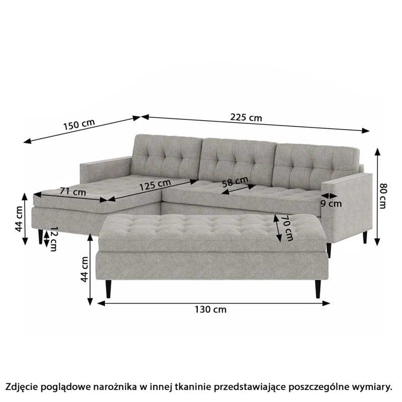 Gilmartin 3 - Piece Upholstered Corner Sofa Chaise - Ouch Cart 