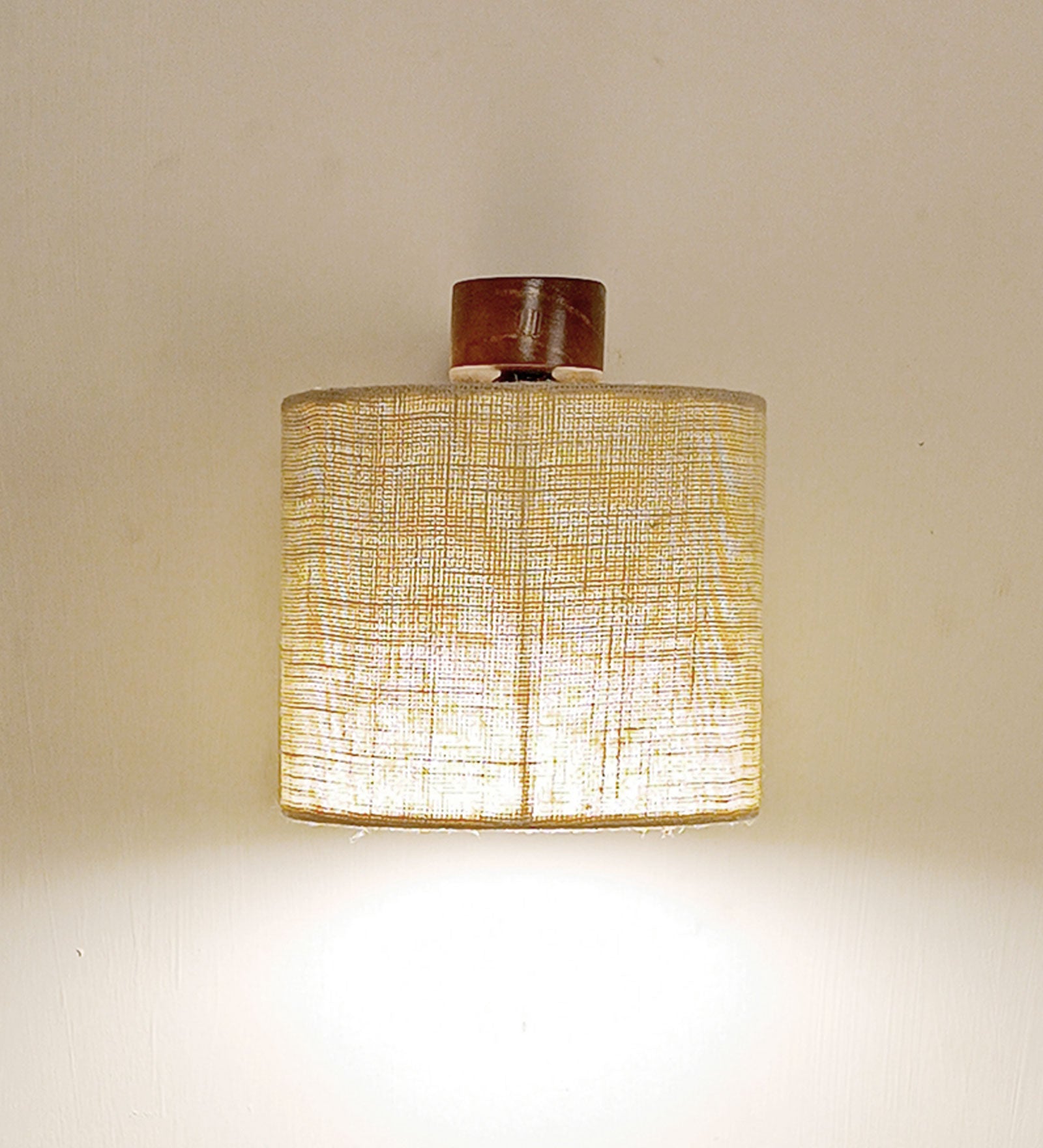 Gimli Brown Wooden Wall Light (BULB NOT INCLUDED)