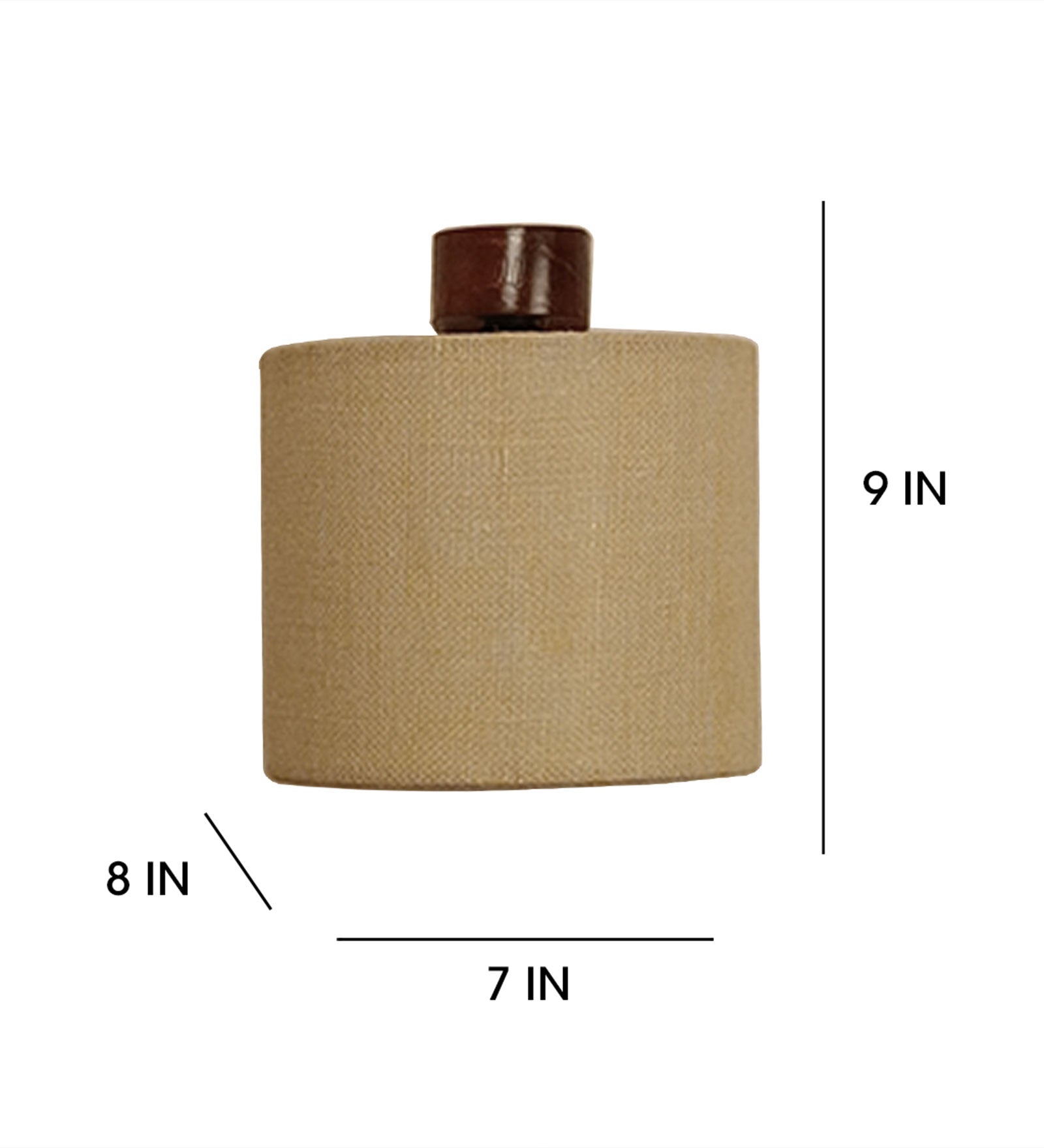 Gimli Brown Wooden Wall Light (BULB NOT INCLUDED)