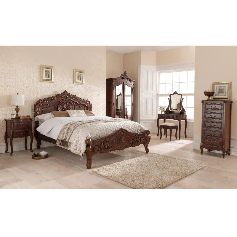 Gold Rococo Antique French Bed (Size: Single) - Ouch Cart 