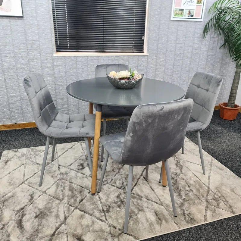 Gordin 4 - Person Manufactured Wood Dining Set - Ouch Cart 