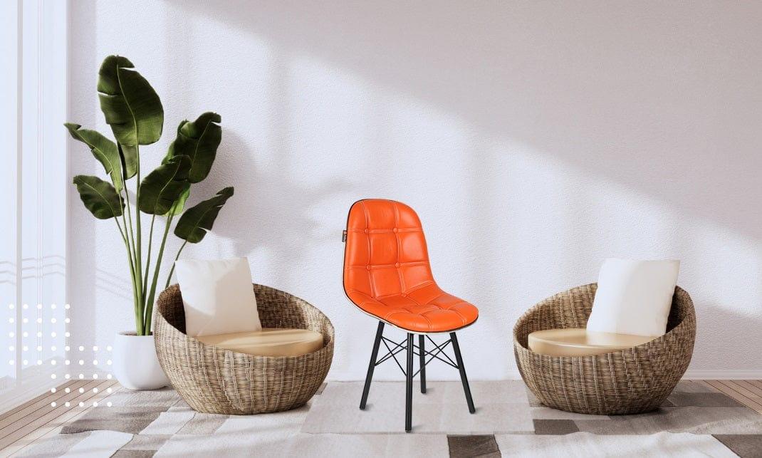 Adiko Lounge Stool in Orange - Ouch Cart 