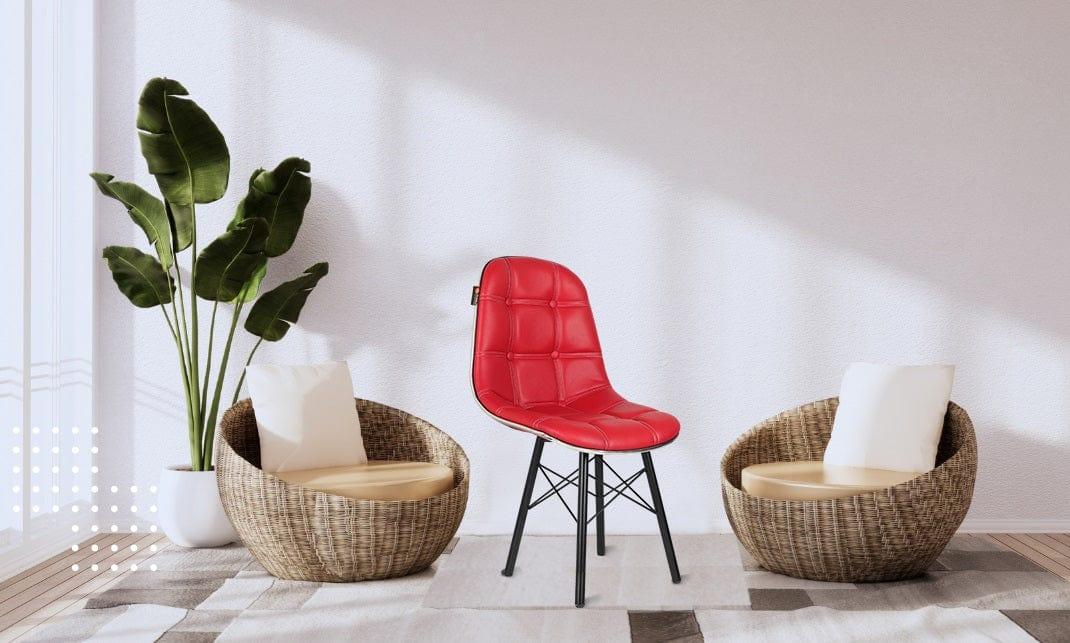 Adiko Lounge Stool in Red - Ouch Cart 