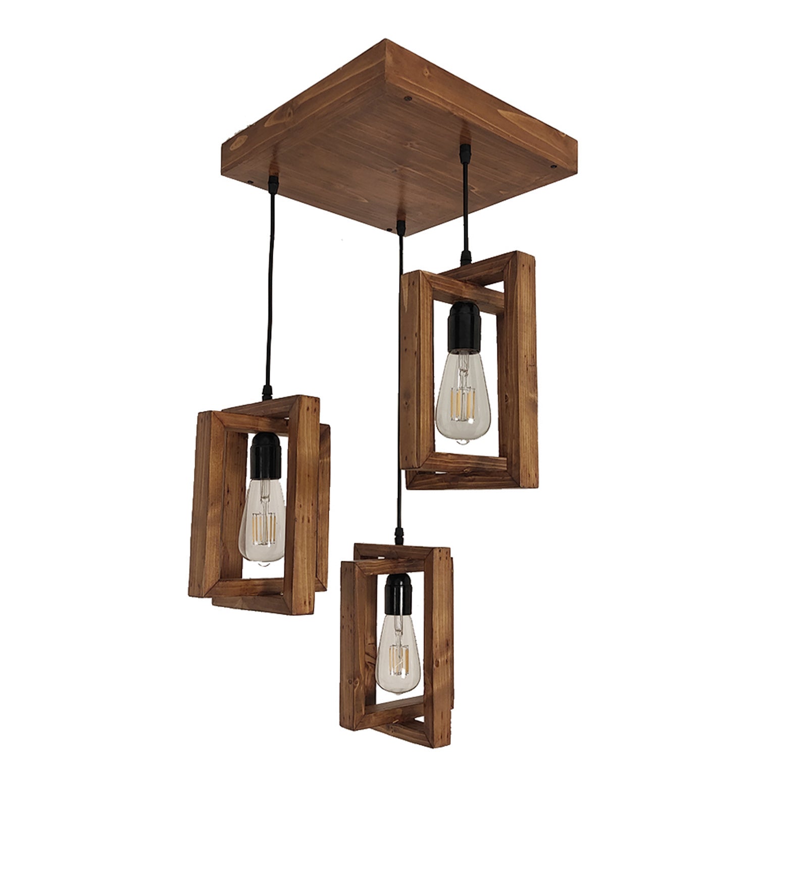 Gyro Brown Cluster Hanging Lamp (BULB NOT INCLUDED)