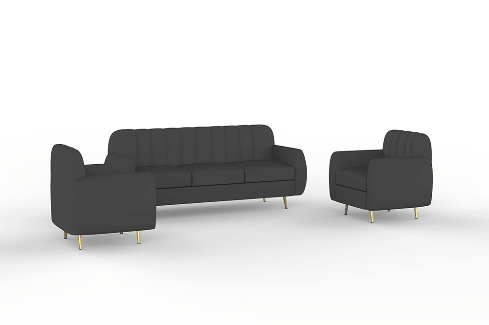 Hazy High Density Foam Sofa Set - Ouch Cart 