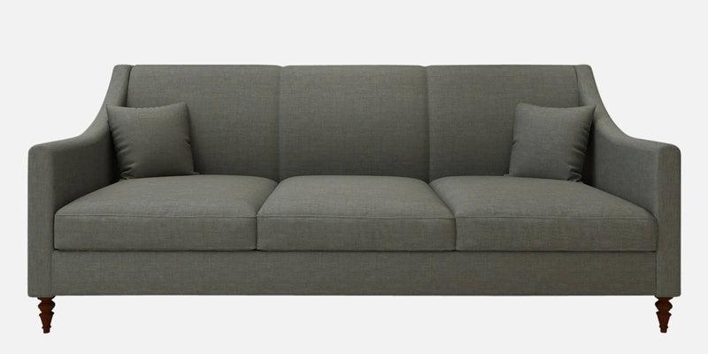 Fabric 3 Seater Sofa In Steel Grey Color - Ouch Cart 