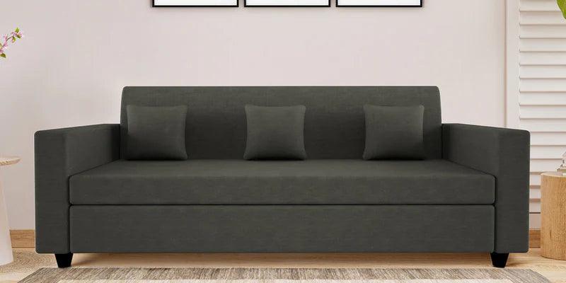 Fabric 3 Seater Sofa In Grey Colour - Ouch Cart 