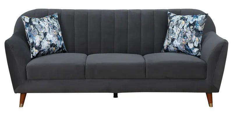 Fabric 3 Seater Sofa in Grey Colour - Ouch Cart 